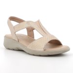 Oberta Wedge Sandal - Light Gold - 8