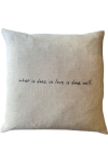 Linen Quote Cushion