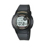 Casio Standard Round Black & Gold Digital Watch F200W-9AUDF - Autostyle Motorsport South Africa