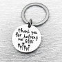 Teacher's Day Gift Keychain Thank You For Helping Grow Keyring Jewelry Gift For Graduation Day