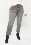 Plus Jeans Mom - Open Grey