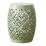 Vilasa Ceramic Stool - Pale Green