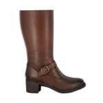 Bobedi Leather Block Heel Long Boot - Sable Relaxa - 9