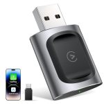 Auroralink Wireless Carplay & Android Auto Adapter 2-IN-1 Stable & No Delay Carplay Wireless Adapter Convert Wired To Wireless C