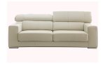 Luanda 2 Seater White Leather Sofa - Luanda 2 Seater White