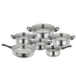 Stainless Steel Cookware Set 12 - Piece