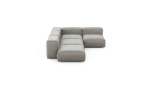 Four Module Corner Sofa - Velvet - Light Grey - 199CM X 283CM
