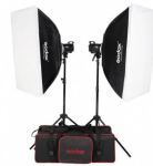 GODOX MS200 2 X Monolight Kit Bag Included