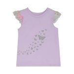 Younger Girl Butterfly Mesh Top