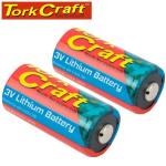 CR123A 3V Lithium Battery X2 Per Card Moq 6