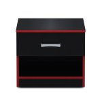Nightstand Black And Red