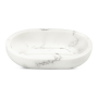 @home Soap Dish Marble Resin White 12X8.5CM