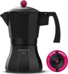 Taurus 3 Cup Coffee Maker Aluminium Black