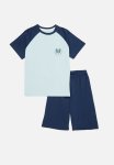 PoP Candy Contrast Raglan Pj Set-light & Dark Blue