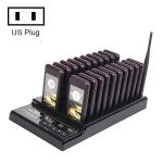 QC100 999 Channel Restaurant Wireless Paging Queuing Calling System With 20 Call Coaster Pagers Us Plug