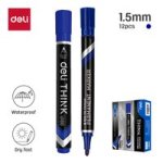 Permanent Marker - Blue 1.5MM Bullet Point Box Of 12