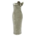 Sage Velvet Flounce Maxi Dress