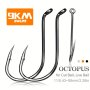 50/100pcs High Strength And Corrosion Resistant 9km Octopus Hook For Saltwater And Freshwater Fishing - Terminal Tackle With High Carbon Steel (11mm~58mm)