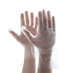 Tpe Gloves Clear & Blue Golden Hands 200S