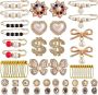 58PCS Charms For Socks Safety Brooches And Pins For Women