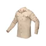 Men's Kalahari Shirt L S - Stone - 5XL