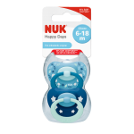 Silicone Happy Days Soother Mint And Blue 6-18 Months 2 Pack