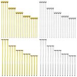2000PCS Assorted Head Pins Set For Jewelry Making Jewelry Head Pins Kit Includes 1000PCS Ball Head Pins 1000PCS Flat Head Pins E