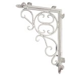 Victorian Scroll Bracket Antique White 26CM