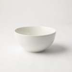 - Embossed Lines Cereal Bowl Choose From 5 Colours - Cream White