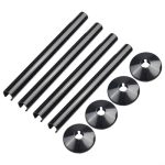 Radiator Pipe Covers 15MM Pipe Sleeves For Bathroom Radiator Pipes - Chrome Effect Collars & Plastic Pipe Cover Tubes Cut To Fit
