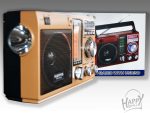 Radio – 4 Band FM AM SW1 SW2 With Sd usb MP3 Music Player With Built-in Rechargeable Battery & Torch