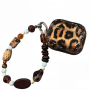 Leopard Print Case For Airpods Pro 2025 Model - Cute Beaded Chain