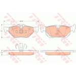 Trw Brake Pad Set Disc Brake – Rear GDB2050
