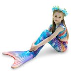 3 Piece Kids Ocean Coral Mermaid Bikini KH04 - 150
