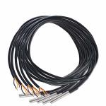 Hiletgo 5PCS DS18B20 Temperature Sensor Temperature Probe Stainless Steel Package Waterproof 1M