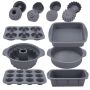 Nonstick Silicone Bakeware Set Silicone Cake Molds Set Toast Mold 30 Piece