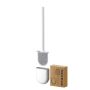 Thaibna Toilet Brush Deep Cleaner Silicone Toilet Brushes With No-slip Long Plastic Handle And Flexible Bristles Silicone Toilet Brush With Quick Dryi