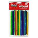 135MM Coloured Round Sticks 50PC