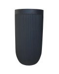 Flute Tall Japi Planter Click For Details - Large JVFL44 440MM Width X 840MM Height Lead