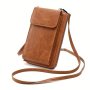 Retro Style Mobile Phone Bag MINI Pu Leather Crossbody Bag Versatile Coin Purse Wallet