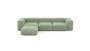 Four Module Chaise Sofa - Cord Velours - Duck Egg - 314CM X 199CM