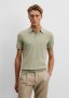 Cotton Silk Button Knit Polo