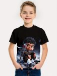 Cool Hip Hop Boy 3D Print Boys T-Shirt - Vibrant Short Sleeve Tee For Summer Fun - Casual Style For Boys And Girls