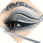 Silvery Waterproof Eyeliner Pen - Easy Glide Long-lasting Smudge-proof With High Pigmentation For Eye & Lip Lining
