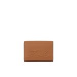 K ville Medium Bi-fold Wallet -dark Tan