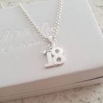 18TH Birthday Necklace 925 Sterling Silver 18 Birthday Necklace Gift