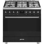 Smeg 90CM Matt Black Gas Electric Cooker C9MAMBSSA2