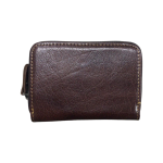 Compact Leather Wallet-coffee Brown