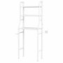 3-TIER Over-the-toilet Storage Rack-white Bathroom Storage Shelf