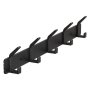 Coat Hooks Wall Mounted Heavy Duty Coat Racks With 5 Hooks Black
